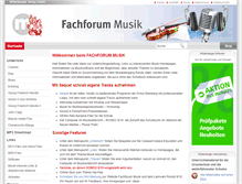 Tablet Screenshot of fachforum-musik.de